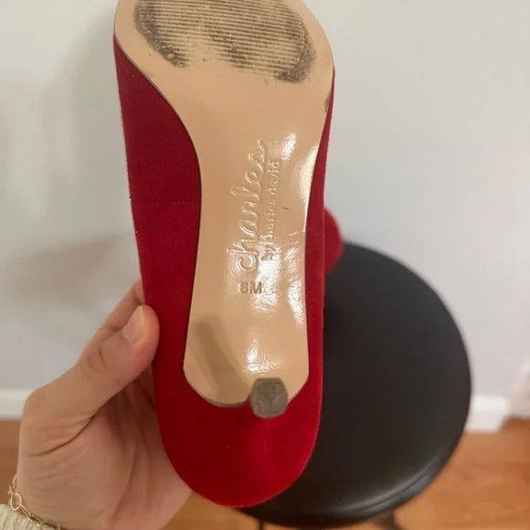 Charles by Charles David red seude pumps - Picture 3 of 6